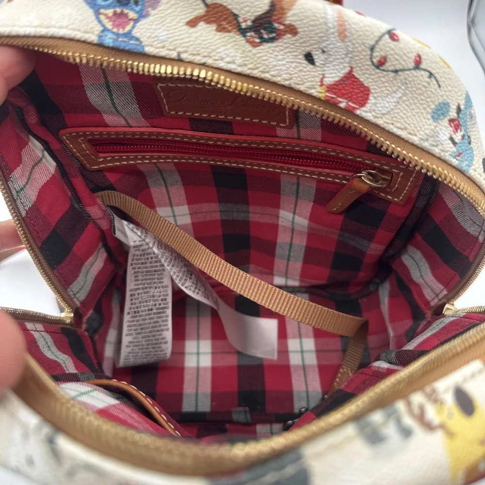 Disney Parks Christmas Santa Tails Paws Dogs Backpack Bag Dooney & Bourke NWOT